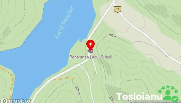hartă a Pensiunea Lacul Stiucii Restaurant, Pensiune în Săcălaia