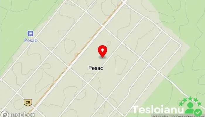 hartă a Pesac  în Pesac