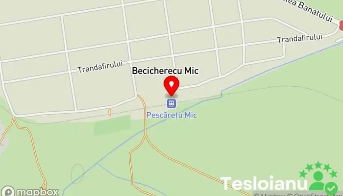 hartă a Pescărețu Mic hc Gară în Becicherecu Mic