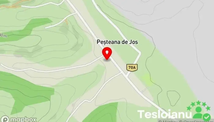 hartă a Peşteana de Jos  în Peşteana de Jos