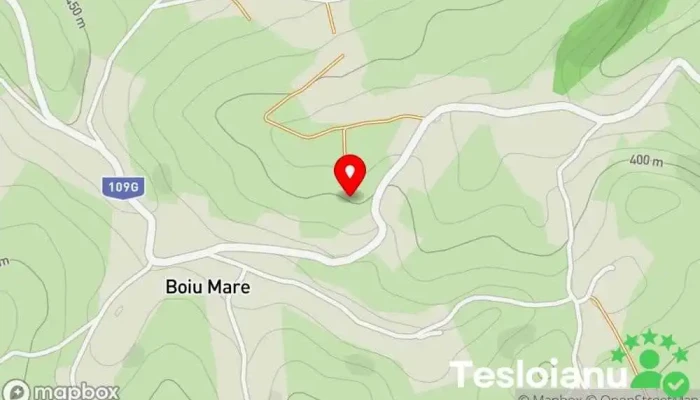 hartă a Peştera Boiu Mare Rezervație naturală în Boiu Mare
