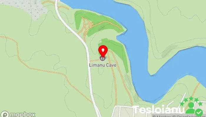 hartă a Peștera Limanu Atracție turistică în DJ391B