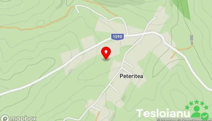 hartă a Peteritea  în Peteritea