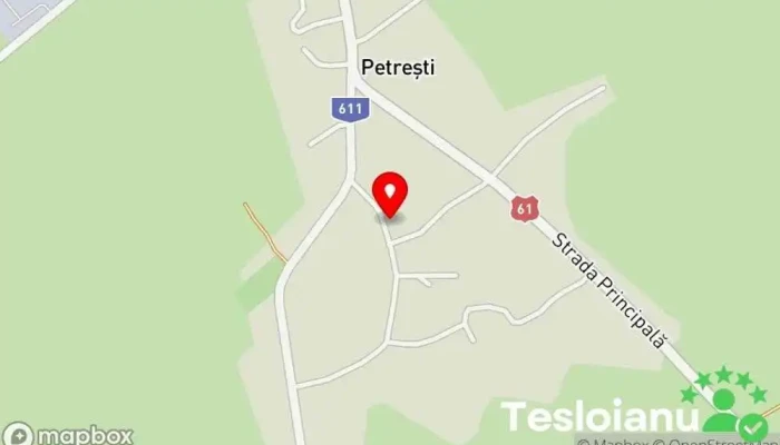 hartă a Petreşti  în Petreşti