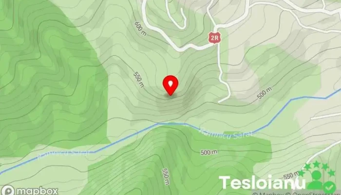 hartă a Piatra Mâţei Atracție turistică în 