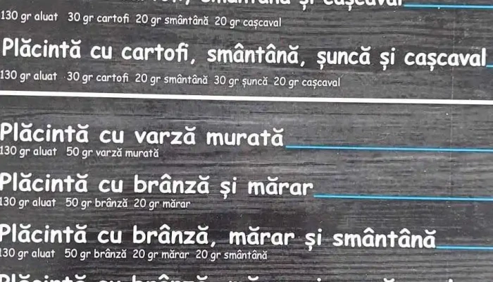 Placintaria Emanuel Meniu - Marghita