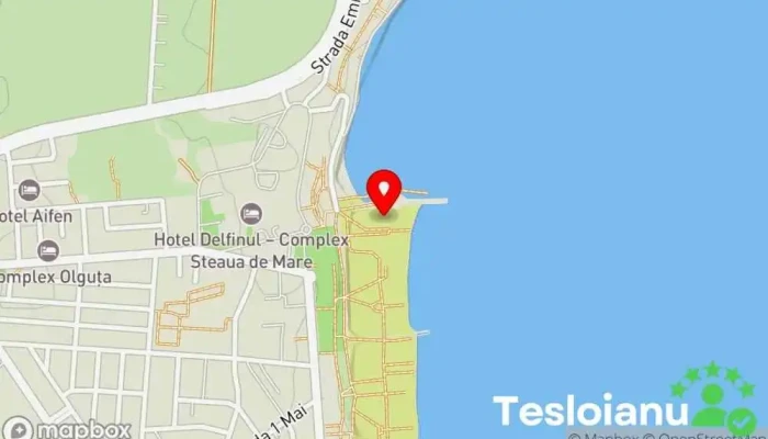 hartă a Plaja Noua Eforie Nord Atracție turistică în 
