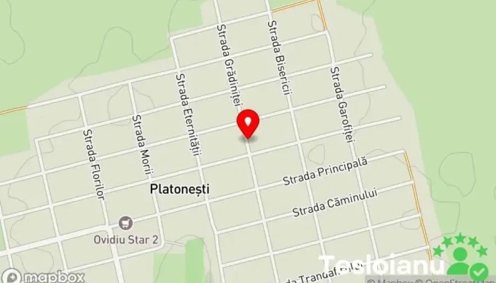 hartă a Platoneşti  în Platoneşti