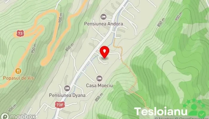 hartă a Podul Turcului Pensiune, Pensiune de familie, Cazare, Restaurant în Moieciu de Jos