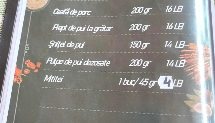 Pofta Buna Scuncuius Meniu - Șuncuiuș