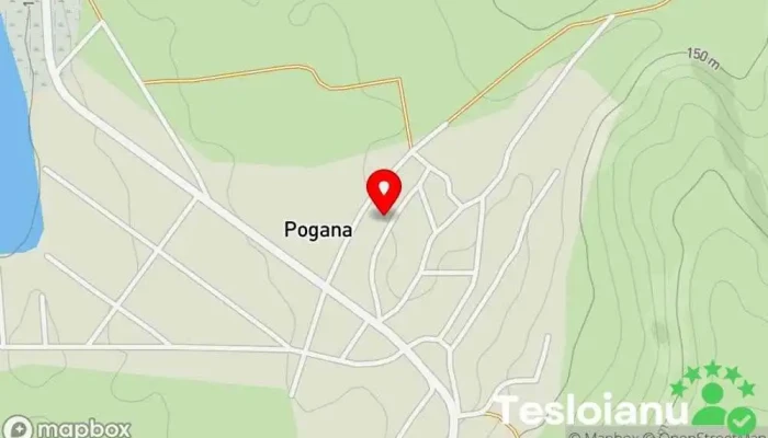 hartă a Pogana  în Pogana