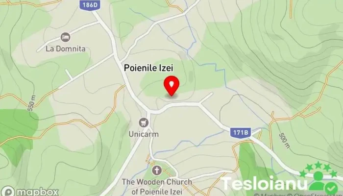 hartă a Poieni 39 Vilă în Poienile Izei