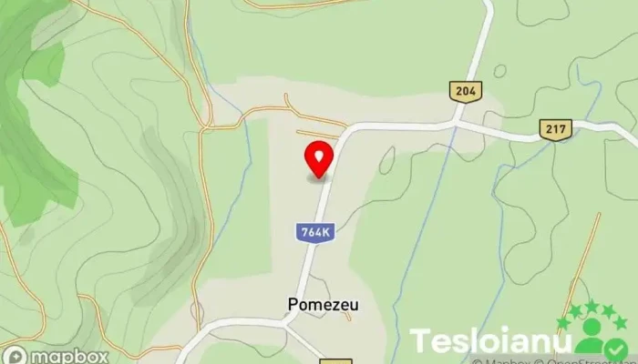 hartă a Pomezeu  în Pomezeu