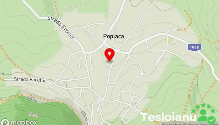 hartă a Poplaca  în Poplaca
