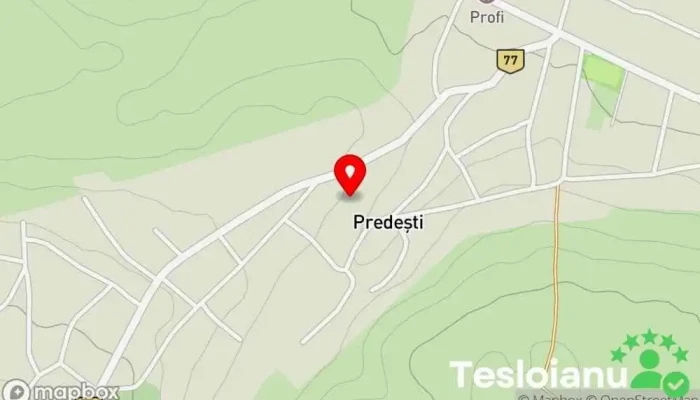 hartă a Predesti Casă de licitații în Predești