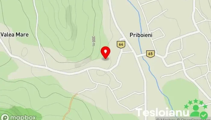 hartă a Priboieni  în Priboieni