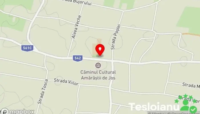 hartă a Primăria Amărăștii de Jos Primărie în Amărăștii de Jos