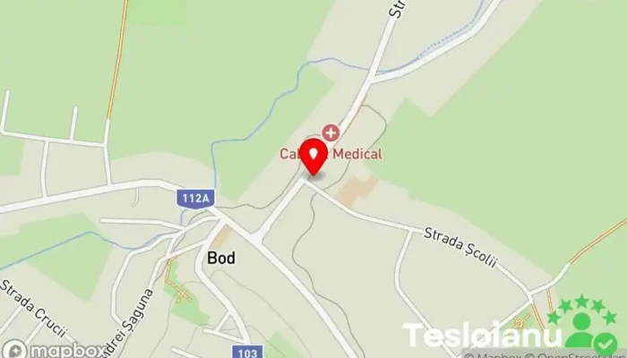 hartă a Primăria Bod Primărie în Bod