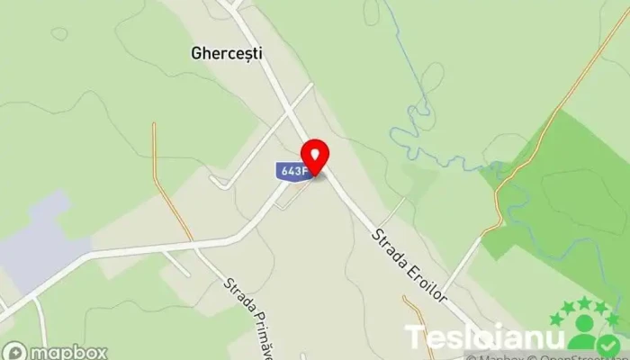 hartă a Primăria Ghercești Primărie în Ghercești
