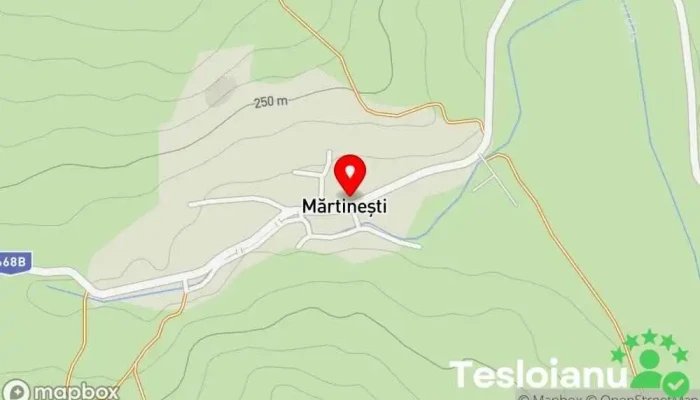 hartă a Primăria Mărtinești Primărie în Mărtineşti