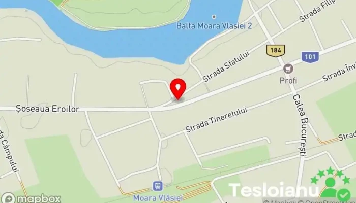 hartă a Primăria Moara Vlăsiei Primărie în Moara Vlăsiei