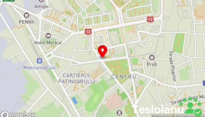 hartă a Primăria Municipiului Miercurea Ciuc Primărie în Miercurea Ciuc