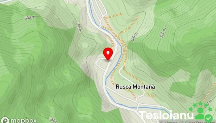 hartă a Primăria Rusca Montană Primărie în Rusca Montană