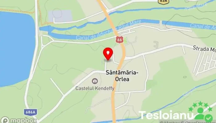 hartă a Primăria Sântămăria Orlea Primărie în Sântămăria Orlea