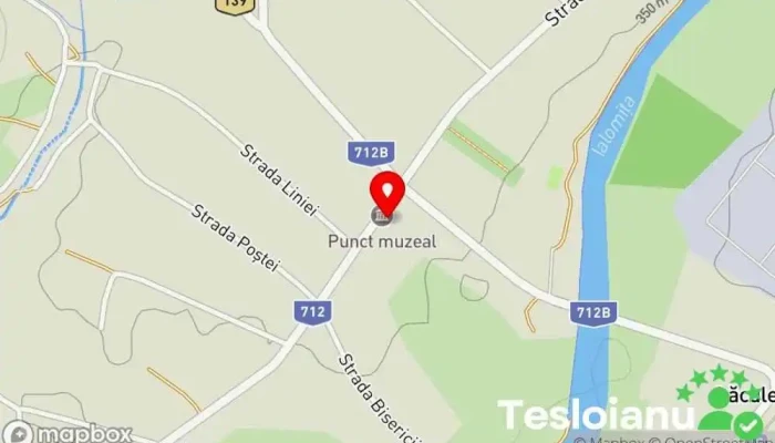 hartă a Primaria Vulcana Pandele Sediul consiliului local în Vulcana-Pandele