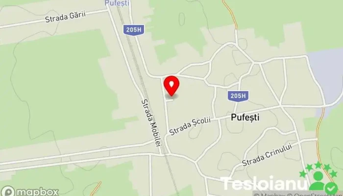 hartă a Pufești  în Pufești