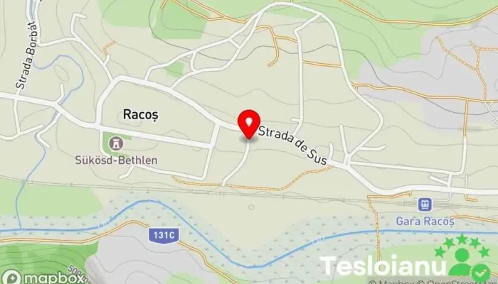 hartă a Racoș  în Racoș