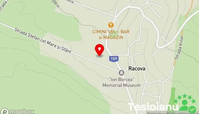 hartă a Racova  în Racova