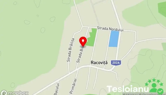 hartă a Racovița  în Racovița
