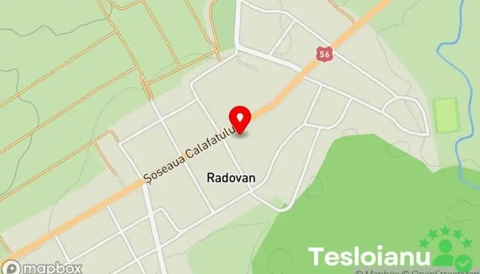 hartă a Radovan  în Radovan
