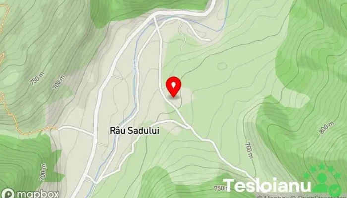 hartă a RÂU SADULUI, SAT DE VACANŢĂ Cazare în Râu Sadului