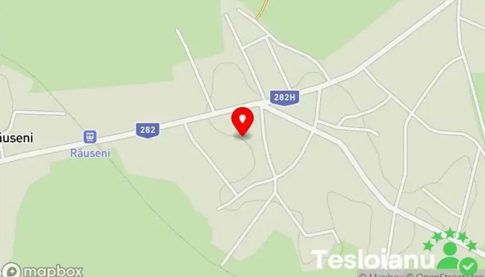 hartă a Răuseni  în Răuseni
