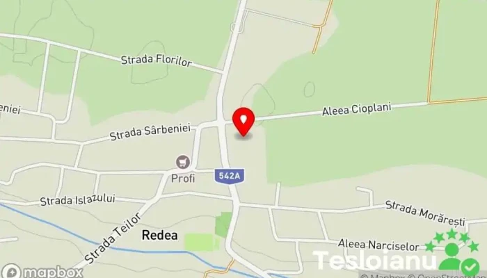 hartă a Redea  în Redea