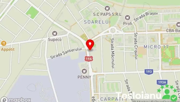 hartă a Restaurant Loren's Restaurant în Satu Mare