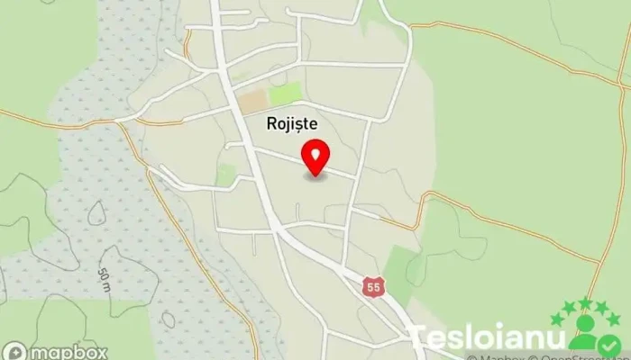 hartă a Rojişte  în Rojişte
