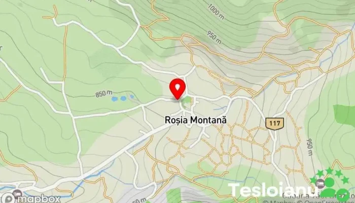 hartă a Roșia Montană  în Roșia Montană