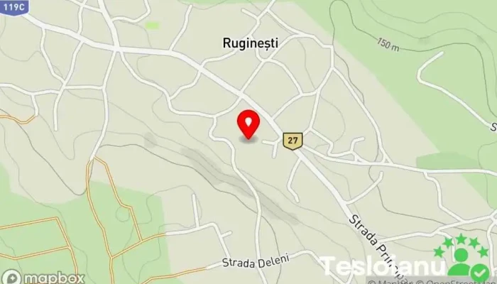 hartă a Ruginești  în Ruginești