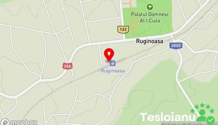 hartă a Ruginoasa Gară în Ruginoasa