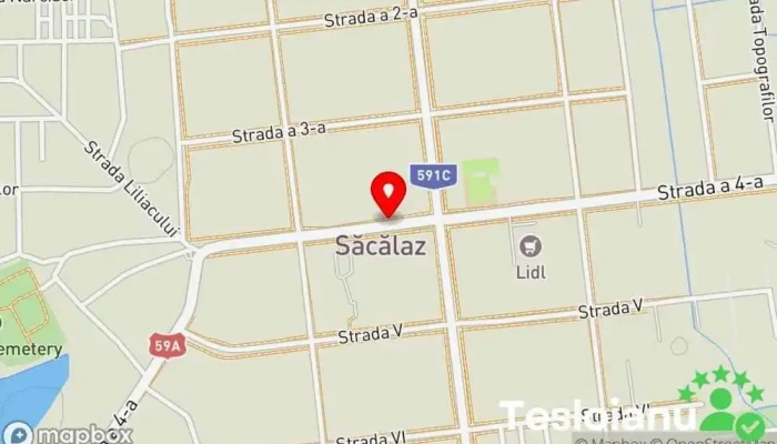 hartă a Săcălaz  în Săcălaz