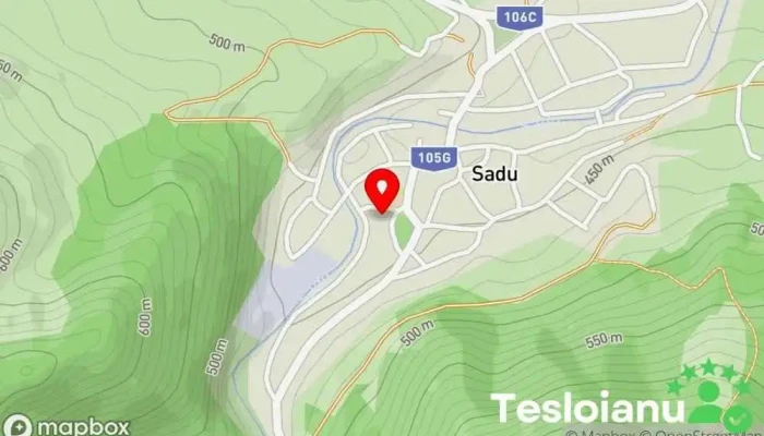 hartă a Sadu  în Sadu