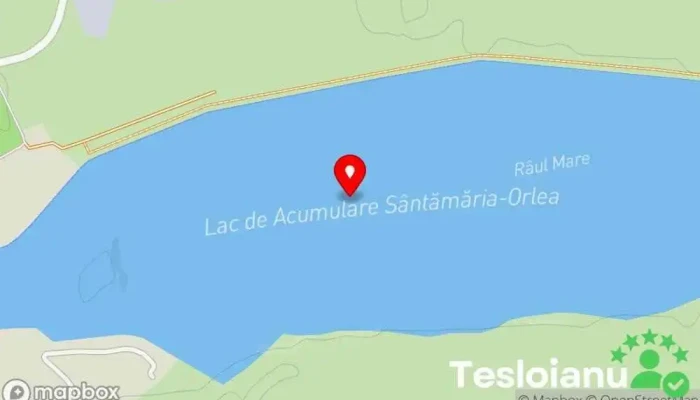 hartă a Sântămăria Orlea Lac în 