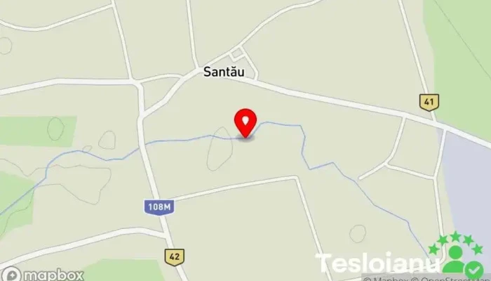 hartă a Santău  în Santău