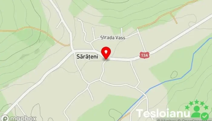 hartă a Sărățeni  în Sărățeni