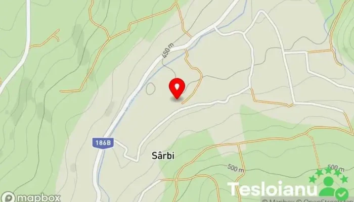 hartă a Sârbi  în Sârbi