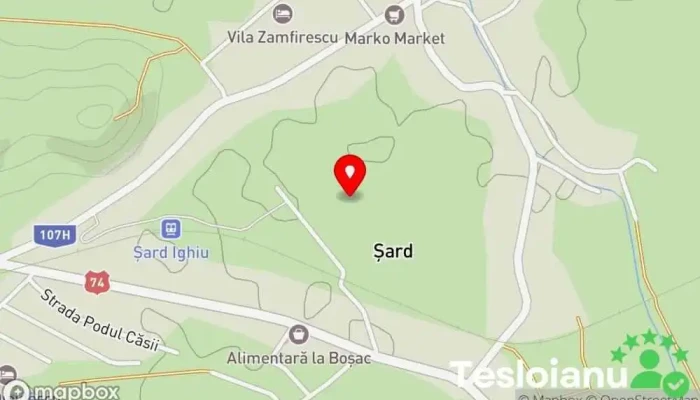 hartă a Șard  în Șard