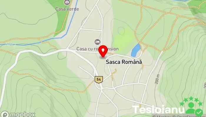 hartă a Sasca Română  în Sasca Română